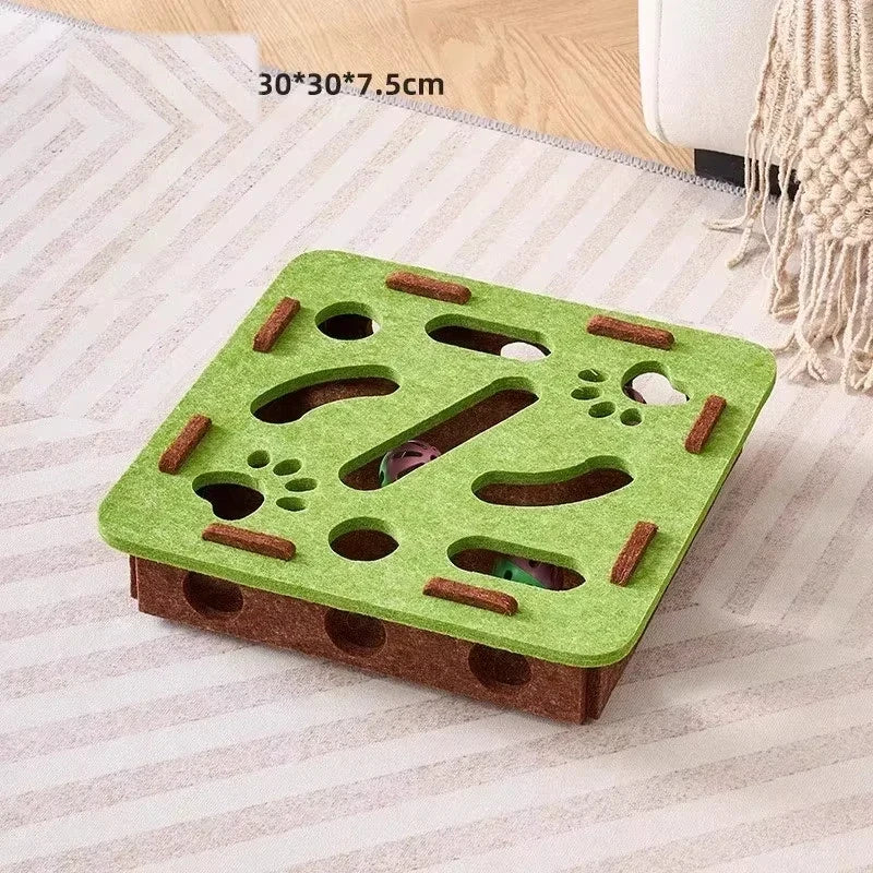 Plateau de jeu à énigmes pour chat