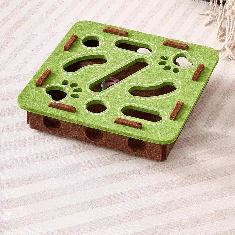 Plateau de jeu à énigmes pour chat