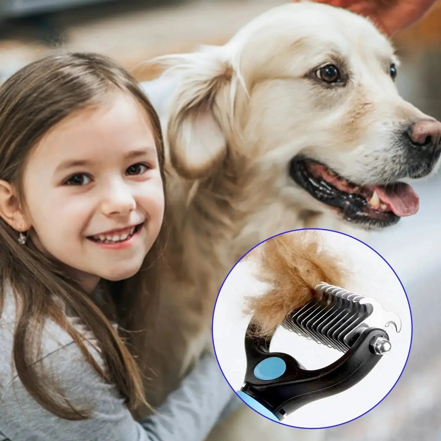 Brosse démêlante double face