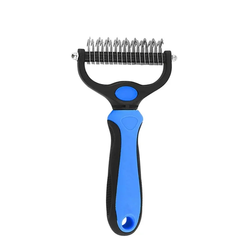 Brosse démêlante double face — coloris Bleu / L