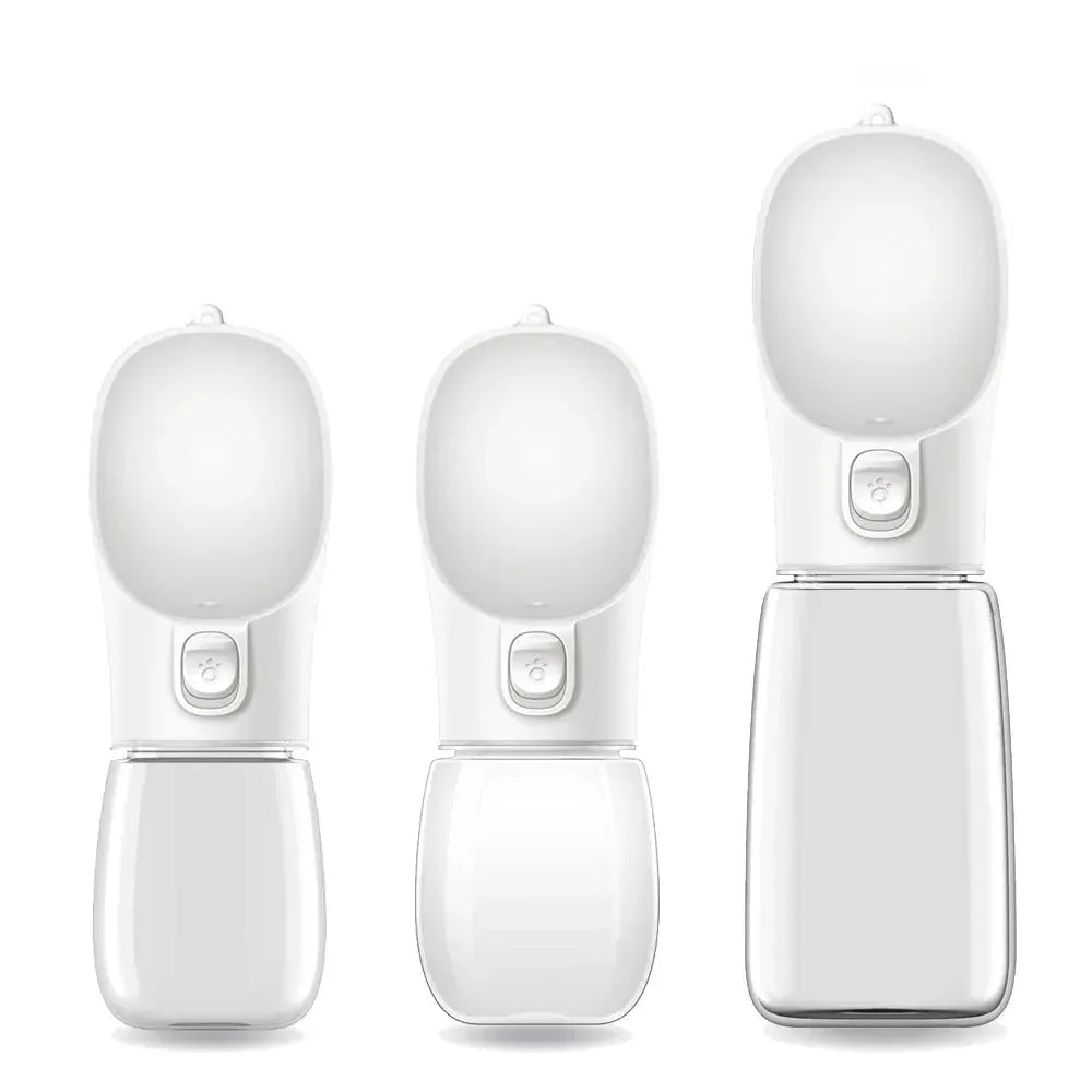 Gourde de promenade avec bol intégré — coloris Blanc / 300 ml