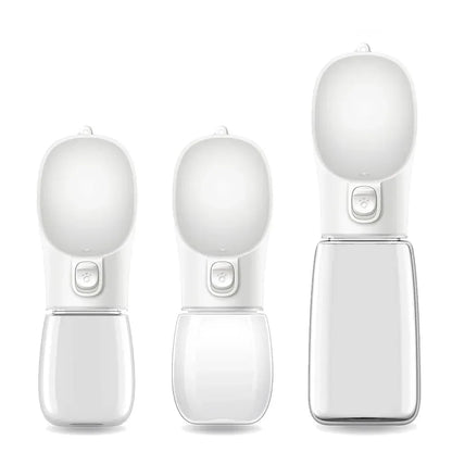 Gourde de promenade avec bol intégré — coloris Blanc / 350 ml