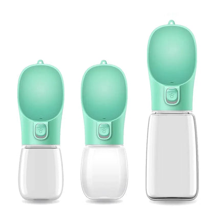 Gourde de promenade avec bol intégré — coloris Vert / 300 ml