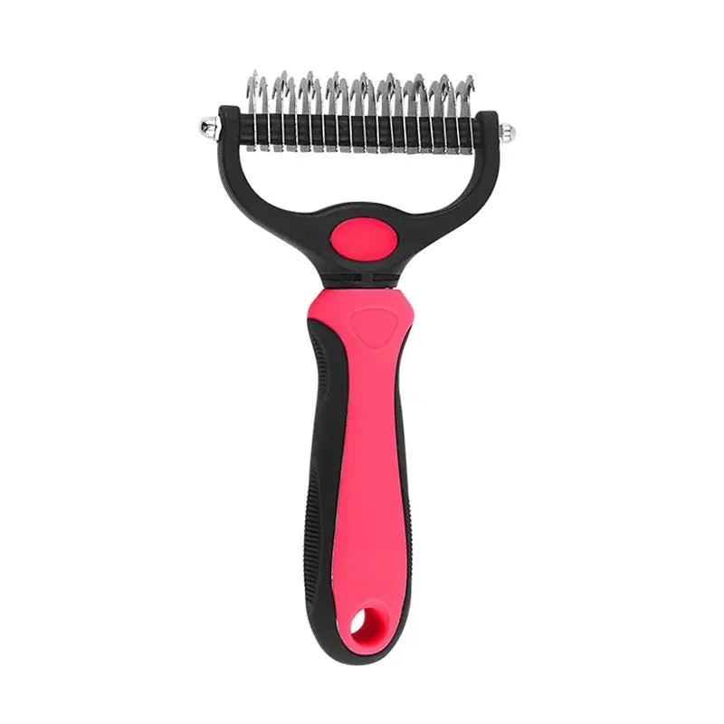 Brosse démêlante double face — coloris Rouge / L