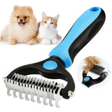 Double-sided dematting brush