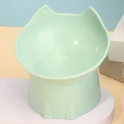 Gamelle surélevée inclinée en tête de chat — coloris Vert